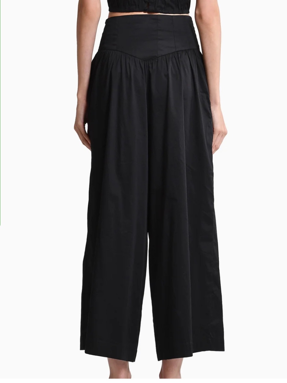 Encantadore Camille High-Waist Wide Leg Cream White Pants M/L - Picture 5 of 5